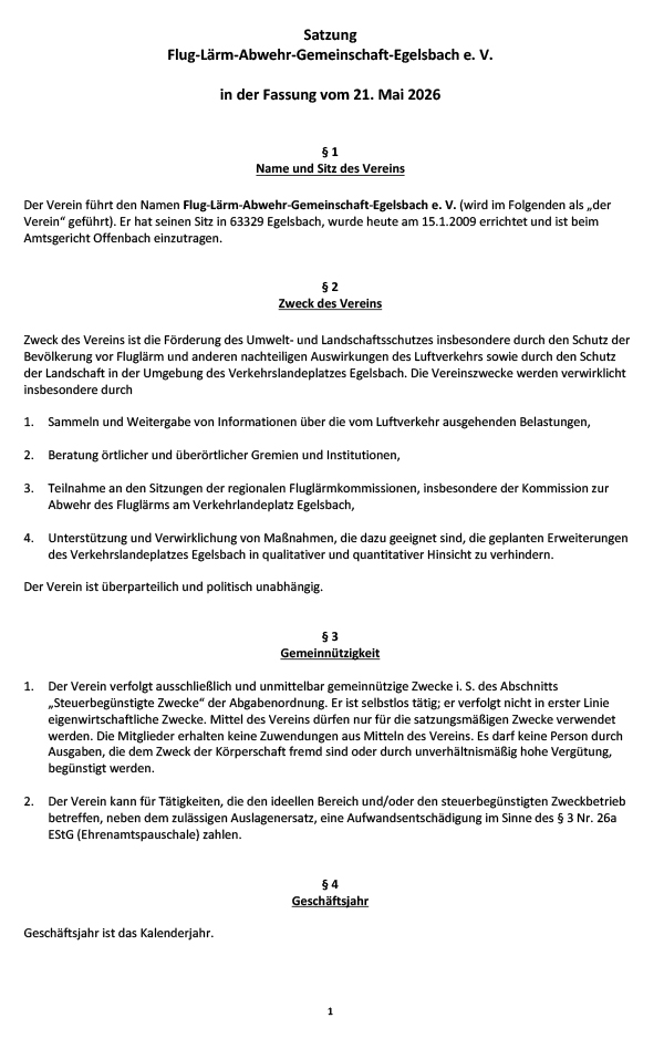 Satzung-FLAGE